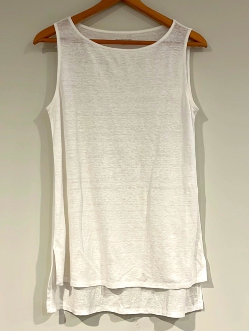 Eileen Fisher Classic White Sleeveless Women's Tank Top